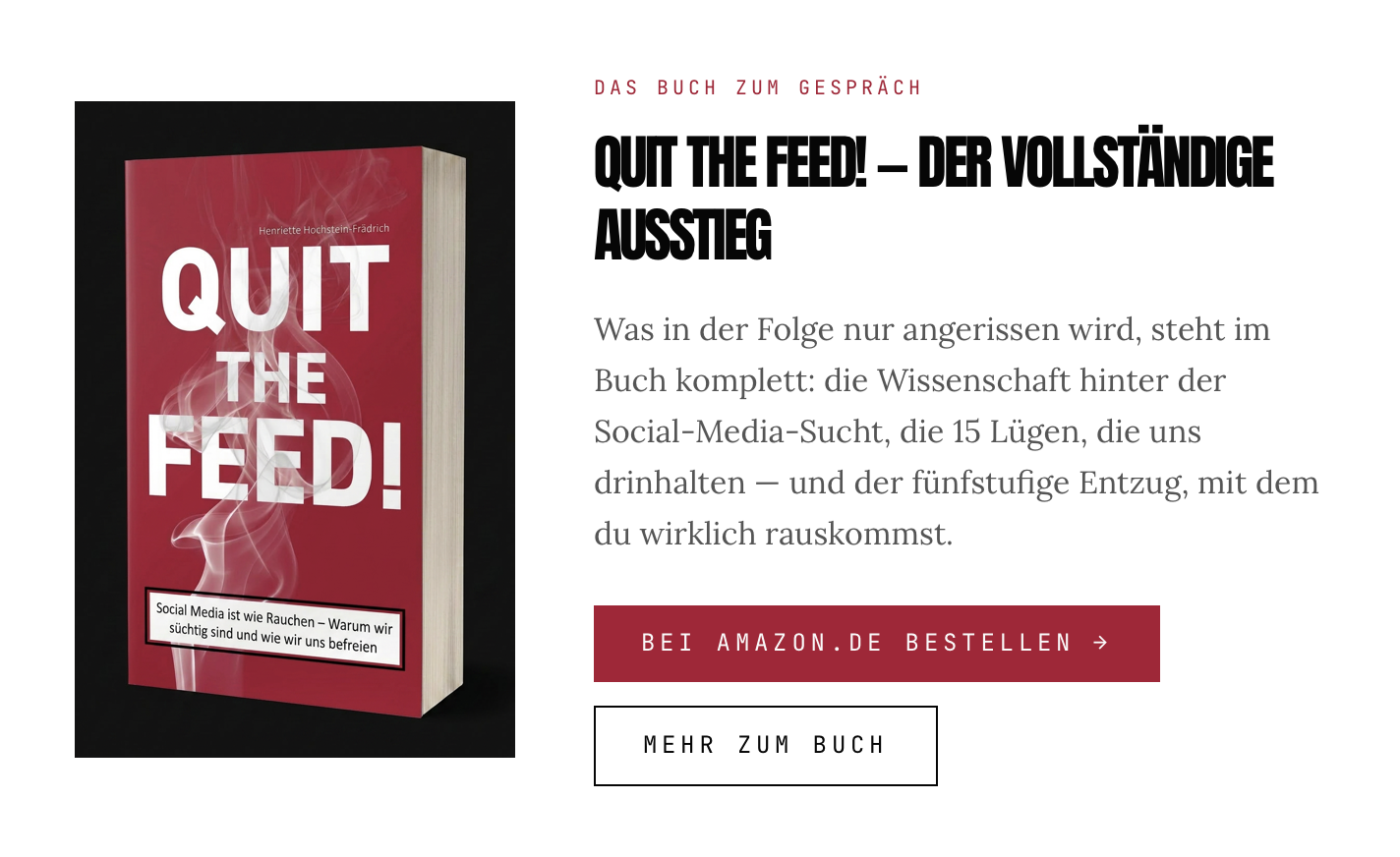 Challenged: Quit the Feed. Wie wir uns aus der Social-Media-Sucht befreien