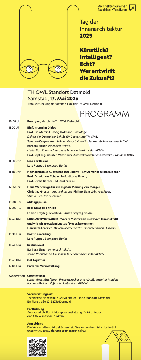 Keynote „LOS! MOTIVIER MICH!“ · Tag der Innenarchitektur NRW · Architektenkammer NRW